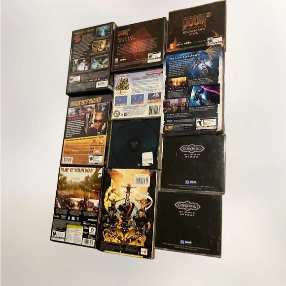 om Warcraft x men bioshock far cry quake pc game bundle of 11 CIB